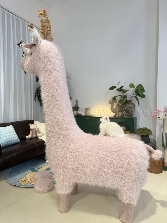 2 Meters Luxury Alpaca-Fabric Cat Tunnels & Cat Trees – Premium Pet Furniture